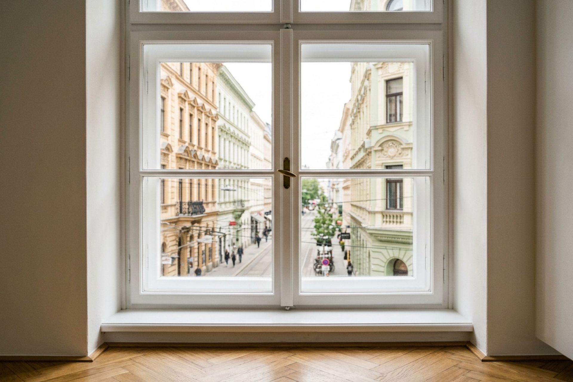 Klassische Kastenfenster im Wiener Altbau
